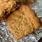 Redbook Peanut Butter Blondies Recipe with sugar amount.