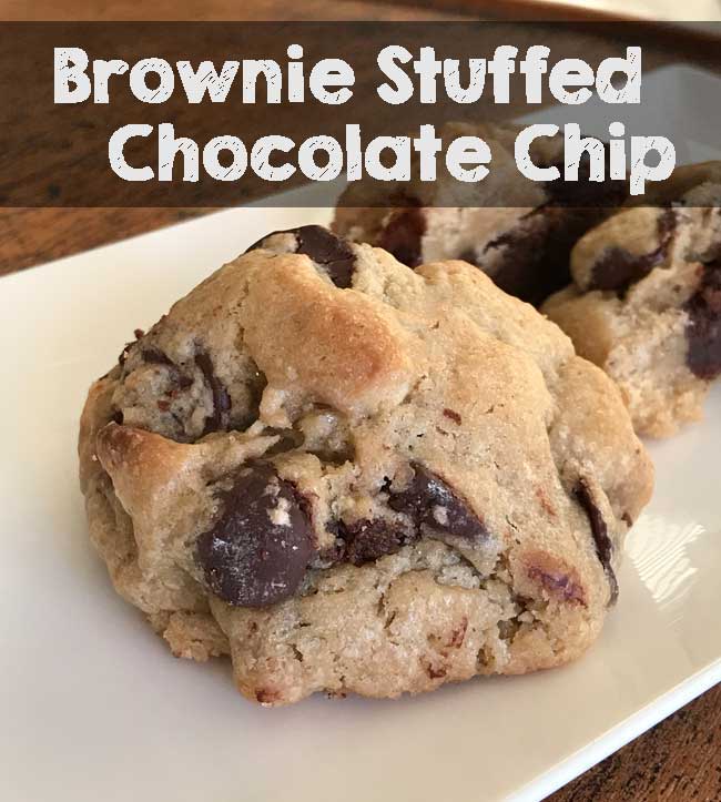 Brownie Stuffed Chocolate Chip