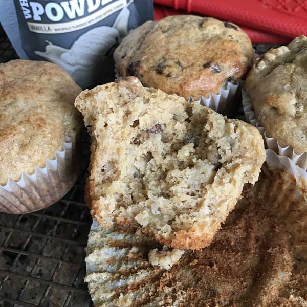 Protein Powder Banana Muffins