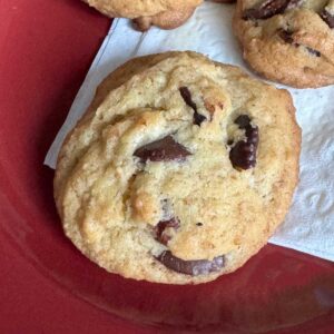 whole wheat chocolate chunk cookies with walnuts.