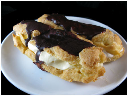 chocolate eclairs