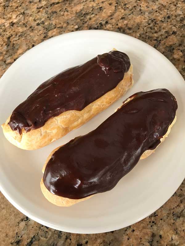 chocolate eclairs