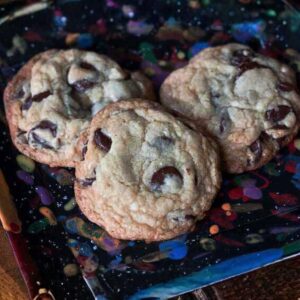 Gourmet Magazine Chocolate Chip Cookies recipe adapted from one by Carla Rollins