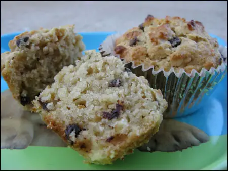 Oatmeal Chocolate Chip Muffins with Agave Nectar