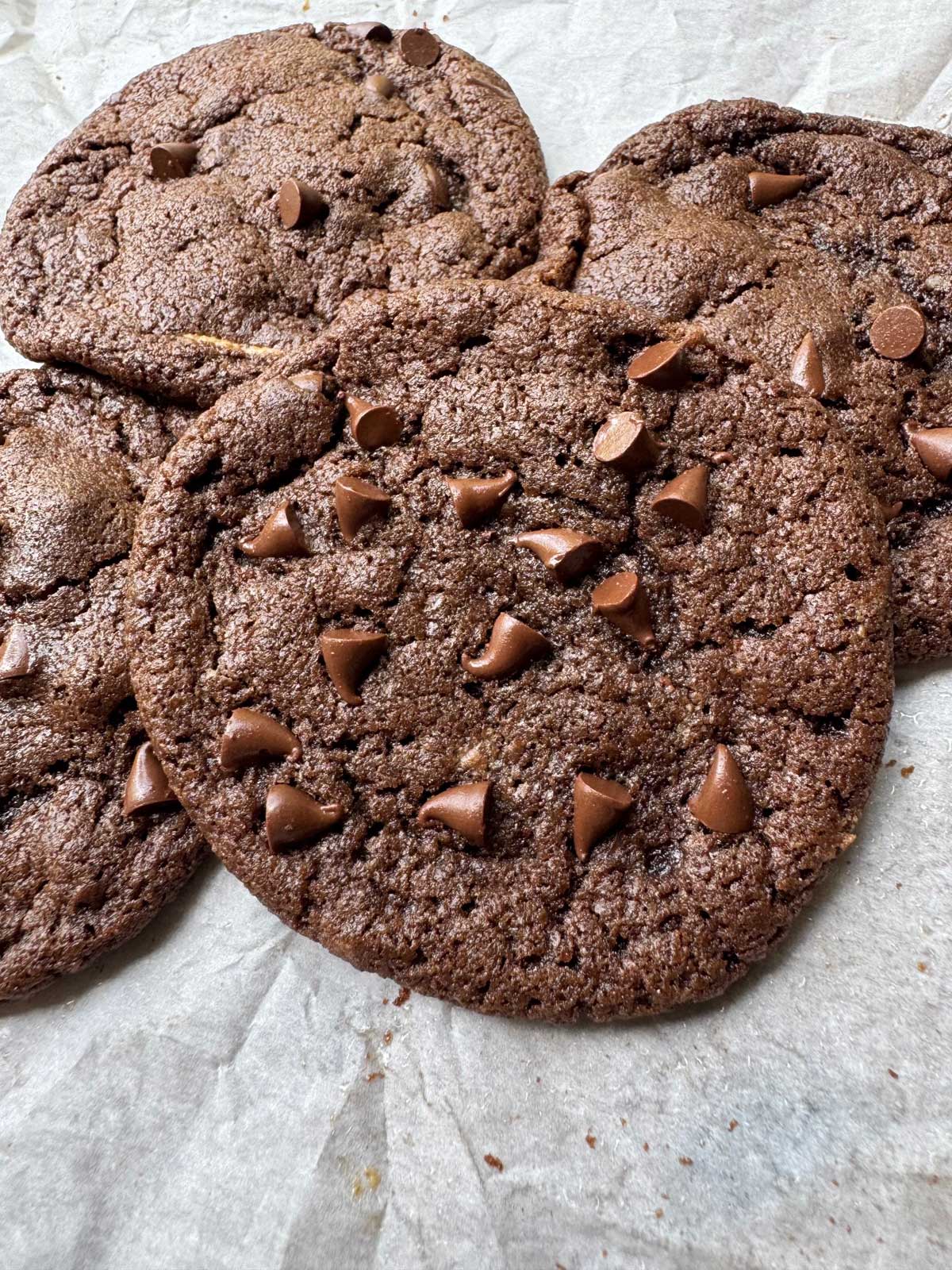 Soft and bendy Peanut Butter Stuffed Chocolate Cookies recipe.