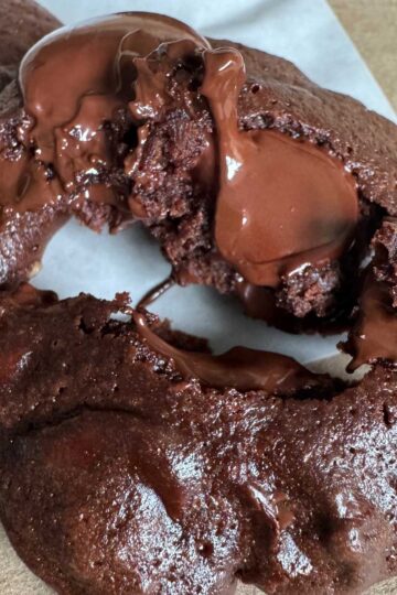 Small batch double chocolate cookies recipe like the ones from Milk.