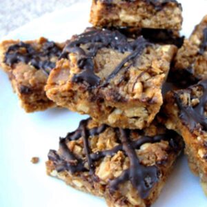 Swag Bars no-bake peanut butter bar cookie originally from Cooking Light