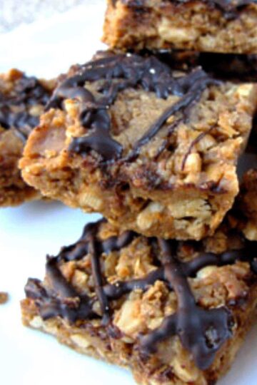 Swag Bars no-bake peanut butter bar cookie originally from Cooking Light