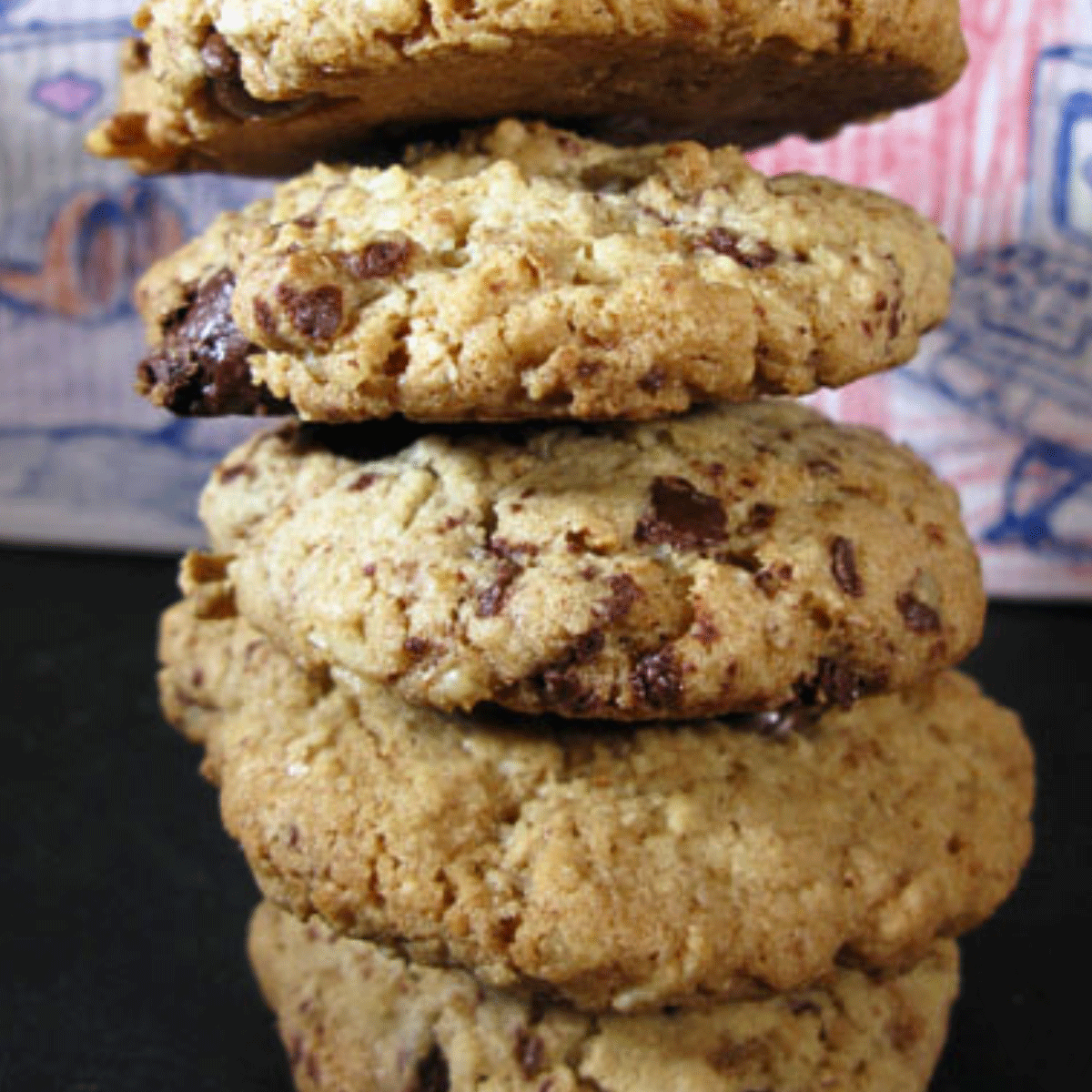Thick, chunky cookies made with Total cereal.