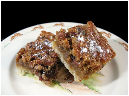 raisin pecan bars