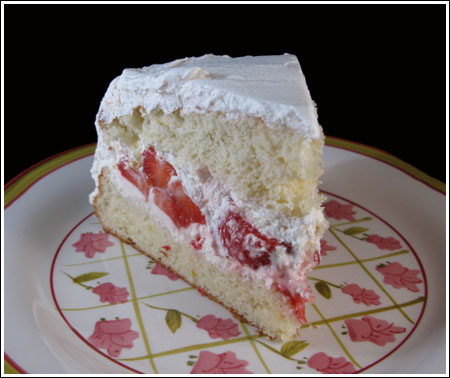 slice-of-cake Strawberry & Cream Cake