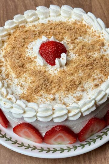 Cookie Madness Strawberries and Cream Cake recipe