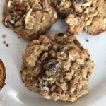 Dorie Greenspan's Granola Grabbers recipe with a few little changes.