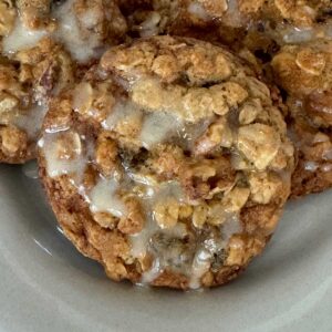 Maple Glazed Oatmeal Cookies with walnuts recipe.