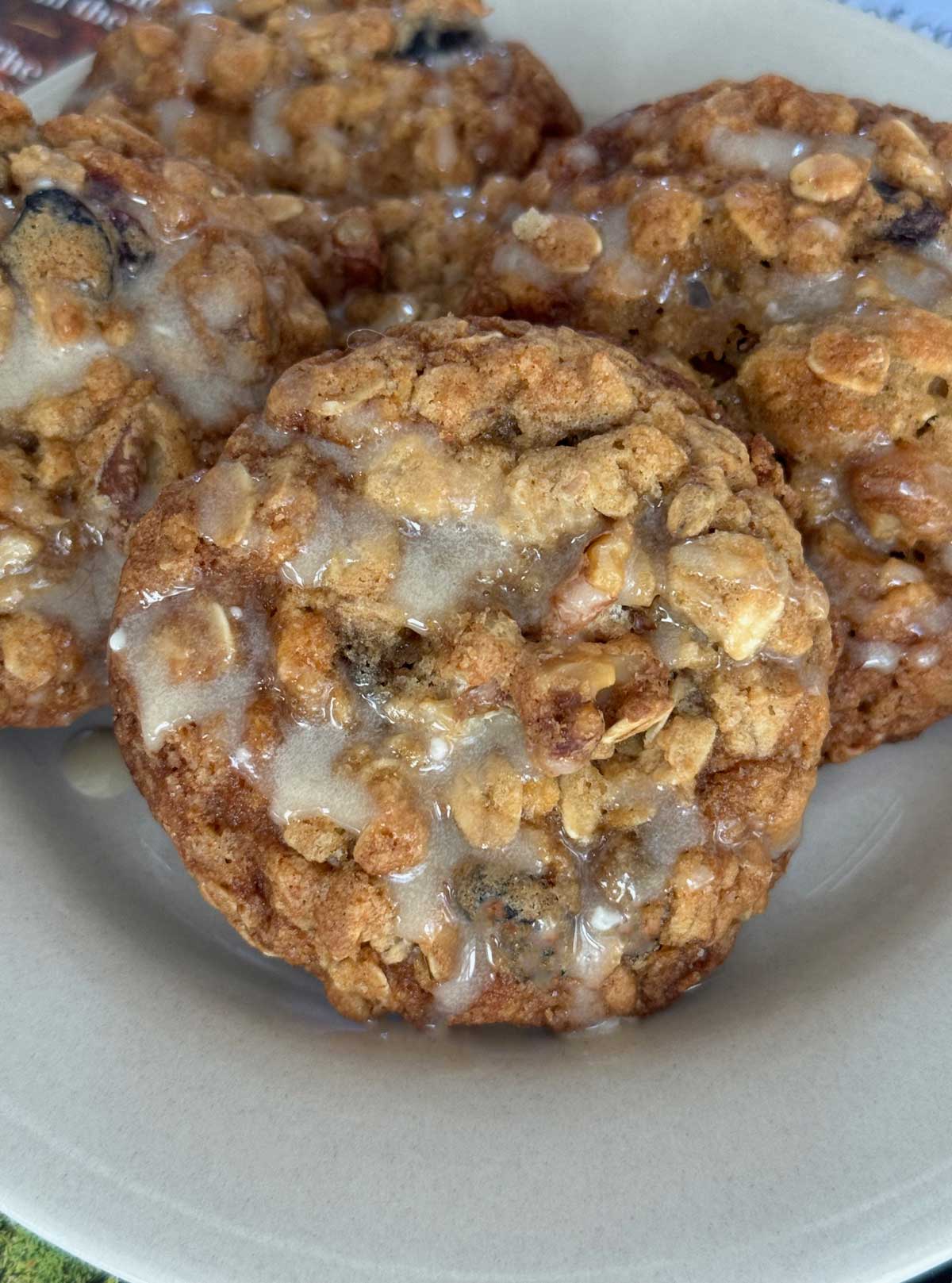 Maple Glazed Oatmeal Cookies with Walnuts recipe