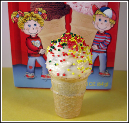 kid size ice cream cones