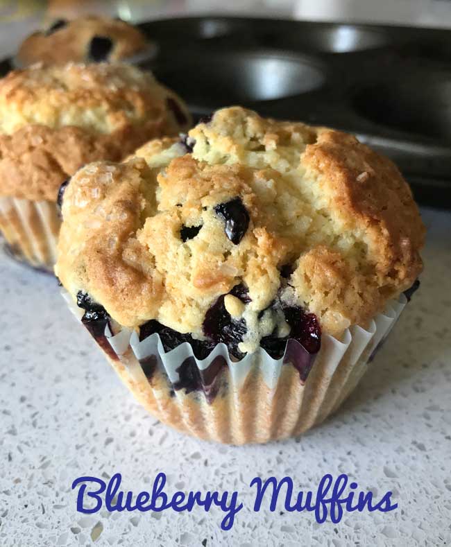 favorite blueberry muffins also known as the Jordan Marsh recipe