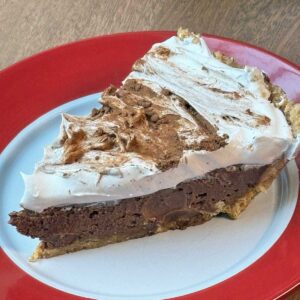 Mayan Chocolate Pie recipe that calls for cayenne and cinnamon.