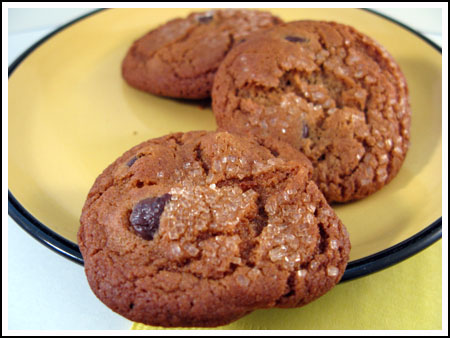 chocolate chip gingersnaps