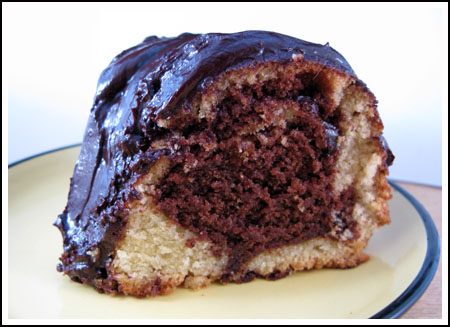 chocolate syrup swirl cake