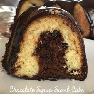 Chocolate Syrup Swirl Cake