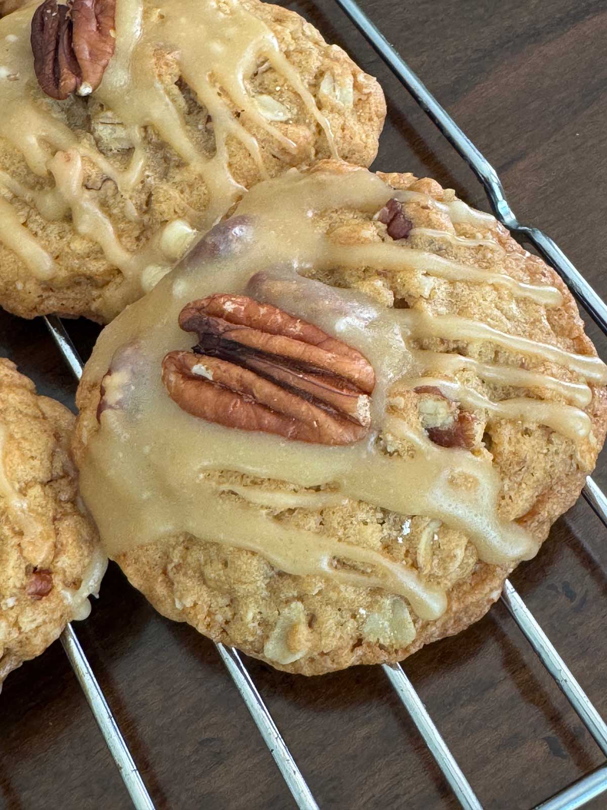 Praline Glazed Oatmeal Cookies recipe