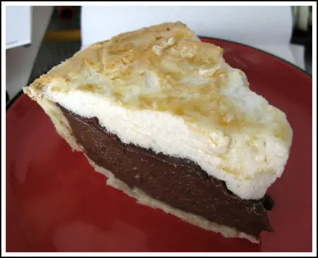 chocolate meringue pie