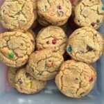 Jumbo M&M Cookies or M&Ms Cookie recipe for Father's Day