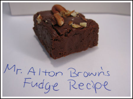 fudge from alton brown