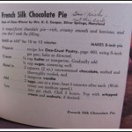 Original Pillsbury French Silk Pie Recipe