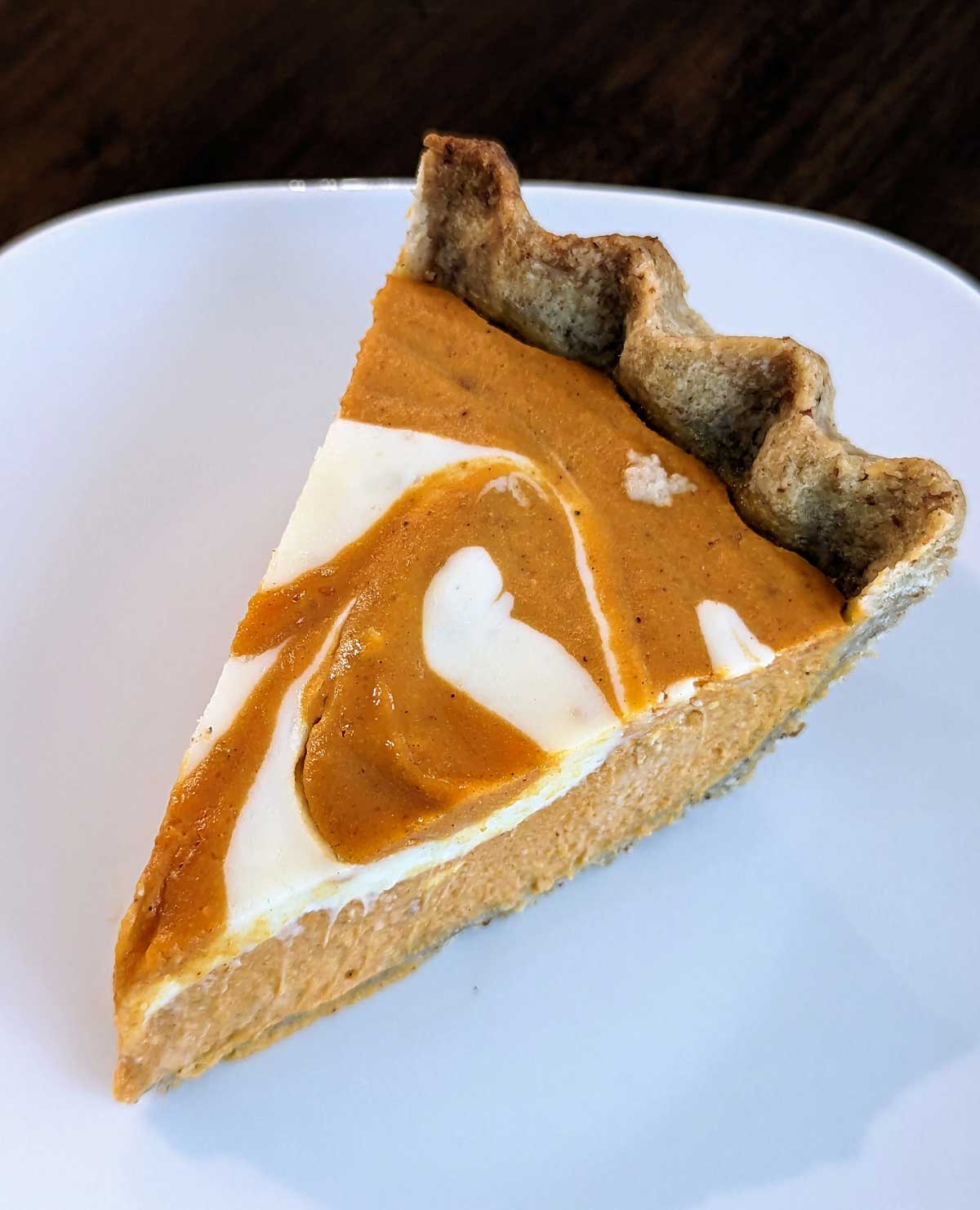 Marbled Cream Cheese Pumpkin Pie