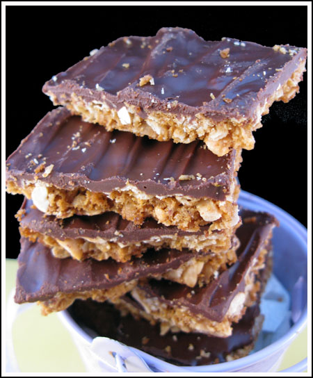 Chewy Chocolate Peanut Bars