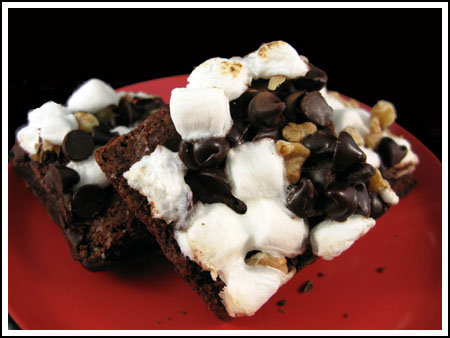 rockyroad brownie mix rocky road brownies