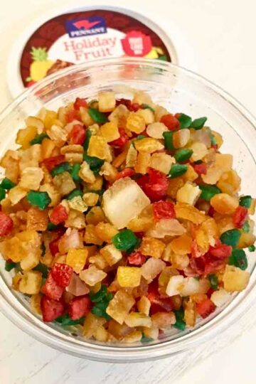 Candied Fruit for Candied Fruit and Bourbon Cookies