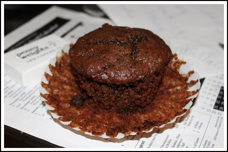 chocolate-banana-muffin Jumbo Chocolate Banana Muffins