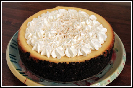 eggnog cheesecake