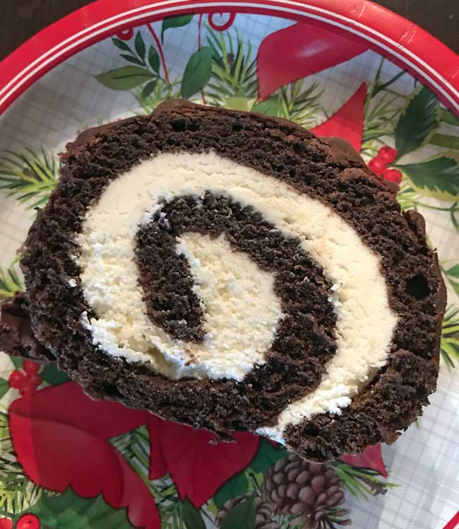 Peppermint Cake Roll
