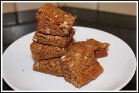 Stay-Fresh Butterscotch Bars with glucose.