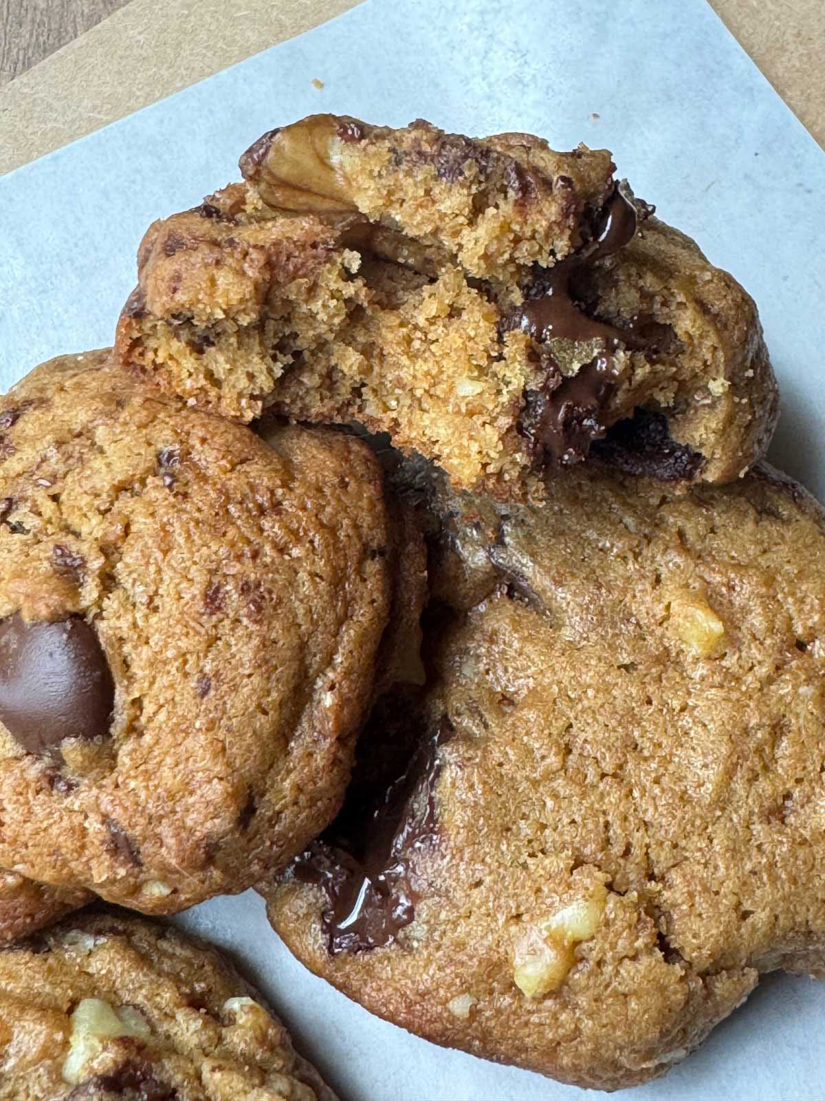 Chocolate Chip Cookies sweetened with coconut sugar.