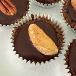 Espresso Fudge Cups with Kahlua Glaze