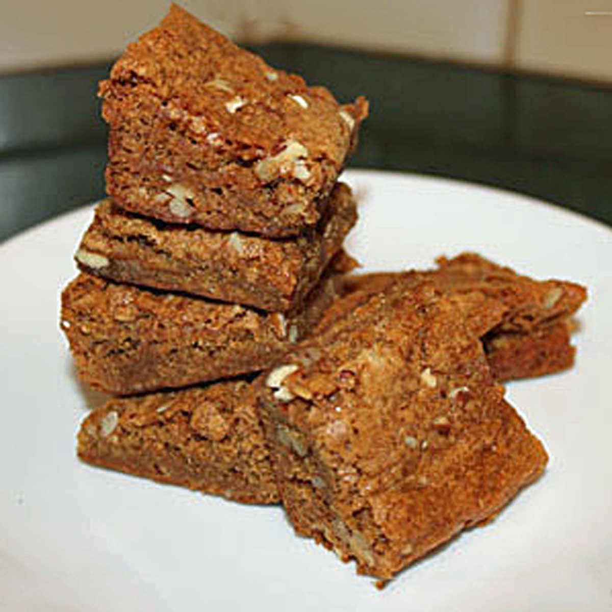 Butterscotch Bars made with glucose syrup