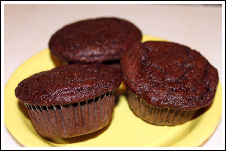 reduced fat chocolate muffins