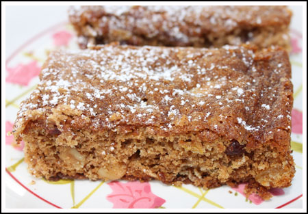 cranberry spice golden raisin bars