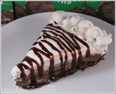 Thin Mint Chocolate Pie