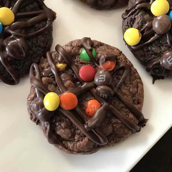 triple chocolate brownie cookies