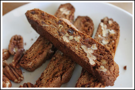 gingerbread biscotti