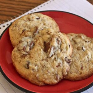 Minnesota's Favorite Cookies also known as Minnesota Munchers with chopped Toblerone for chewiness.