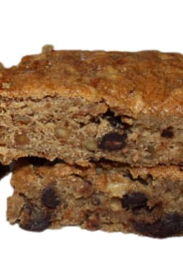 Banana Blondies with Chocolate Chips and Walnuts recipe