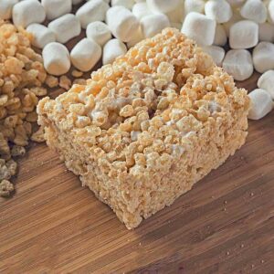 Brown Butter or Browned Butter Rice Krispies Treats recipe with a peanut butter variation