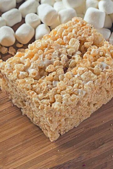 Brown Butter or Browned Butter Rice Krispies Treats recipe with a peanut butter variation